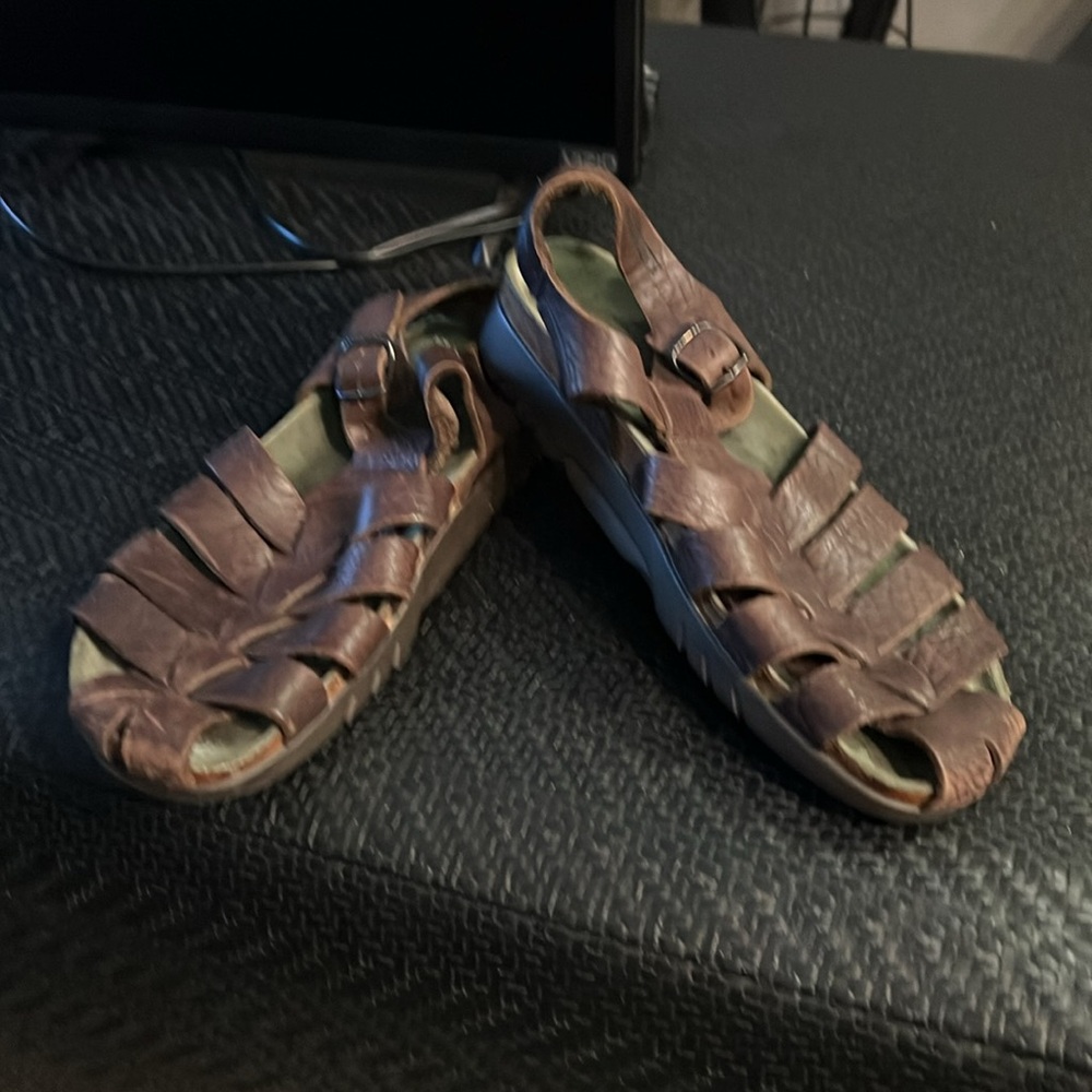 Men's Mephisto Dark Brown Sandals
